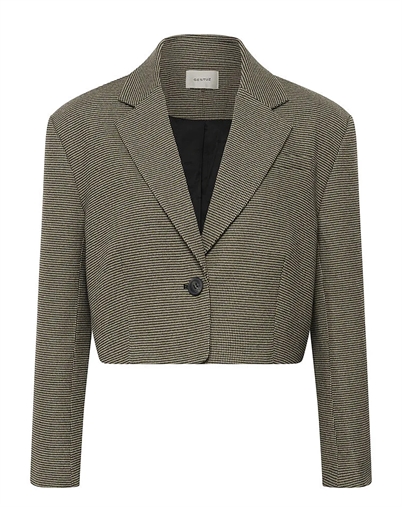 Gestuz - GZCasia Blazer - Black and white houndstooth